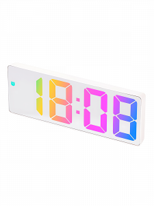 Часы настольные электронные от сети RGB Орбита OT-CLT12 Белые